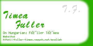 timea fuller business card